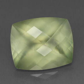 Prehnita verde natural de 5,34 ct, transparente, transparente / translúcido