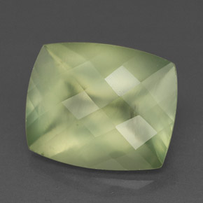 Prehnita verde natural de 5,34 ct, transparente, transparente / translúcido