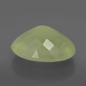 Prehnita verde natural de 9,56 ct, transparente, transparente / translúcido