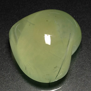 Prehnita verde natural de 40,95 ct, transparente, transparente / translúcido