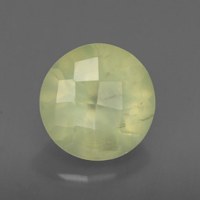 Prehnita verde natural de 1,96 ct, transparente, transparente / translúcido