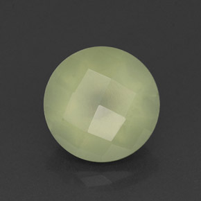 Prehnita verde natural de 2,15 ct, transparente, transparente / translúcido