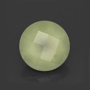 Prehnita verde natural de 2,15 ct, transparente, transparente / translúcido