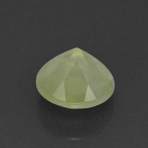 Prehnita verde natural de 2,15 ct, transparente, transparente / translúcido