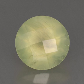 Prehnita verde natural de 1,94 ct, transparente, transparente / translúcido
