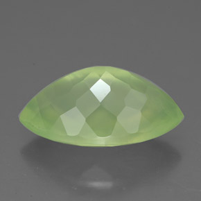 Prehnita verde natural de 5,65 ct, transparente, transparente / translúcido