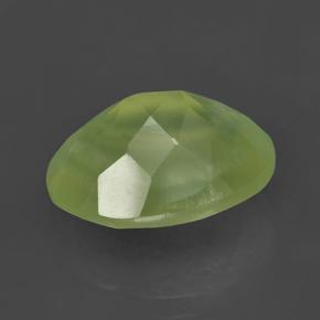 Prehnita verde natural de 9,97 ct, corte óvalo, translúcido