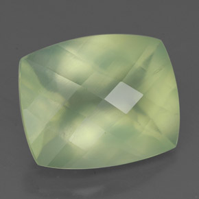 Prehnita verde natural de 5,65 ct, transparente, transparente / translúcido