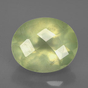 Prehnita verde natural de 5,21 ct, transparente, transparente / translúcido