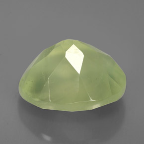 Prehnita verde natural de 5,21 ct, transparente, transparente / translúcido