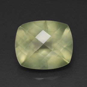 Prehnita verde natural de 5,60 ct, transparente, transparente / translúcido