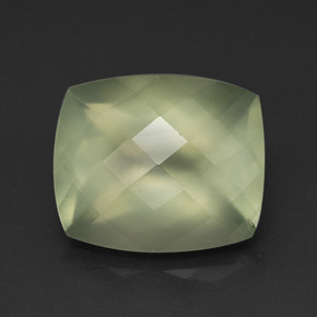 Prehnita verde natural de 5,58 ct, transparente, transparente / translúcido
