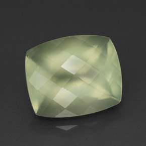 Prehnita verde natural de 5,58 ct, transparente, transparente / translúcido