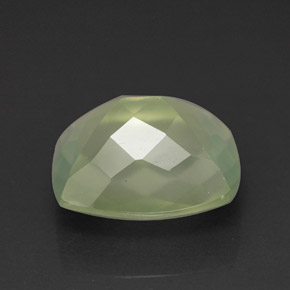Prehnita verde natural de 5,58 ct, transparente, transparente / translúcido