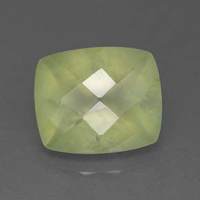 Prehnita verde natural de 5,82 ct, transparente, transparente / translúcido
