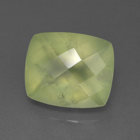 Prehnita verde natural de 5,82 ct, transparente, transparente / translúcido