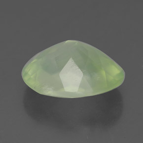 Prehnita verde natural de 4,28 ct, transparente, transparente / translúcido