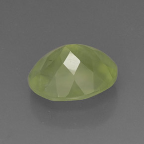 Prehnita verde natural de 4,96 ct, transparente, transparente / translúcido