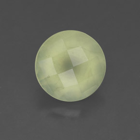 Prehnita verde natural de 2,05 ct, transparente, transparente / translúcido