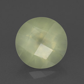 Prehnita verde natural de 1,90 ct, transparente, transparente / translúcido