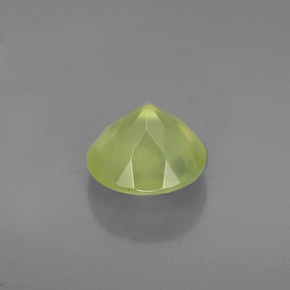 Prehnita verde natural de 1,86 ct, transparente, transparente / translúcido