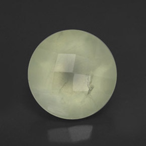 Prehnita verde natural de 1,94 ct, transparente, transparente / translúcido