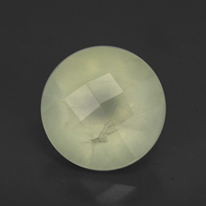 Prehnita verde natural de 1,94 ct, transparente, transparente / translúcido