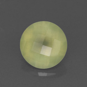 Prehnita verde natural de 1,96 ct, transparente, transparente / translúcido