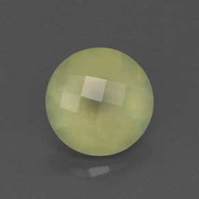Prehnita verde natural de 1,96 ct, transparente, transparente / translúcido