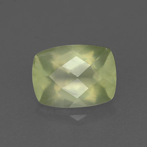 Prehnita verde natural de 1,36 ct, transparente, transparente / translúcido