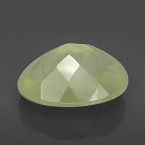 Prehnita verde natural de 9,59 ct, transparente, transparente / translúcido