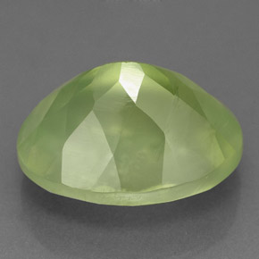 Prehnita verde natural de 10,49 ct, transparente, transparente / translúcido