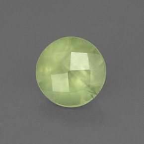 Prehnita verde natural de 1,95 ct, transparente, transparente / translúcido