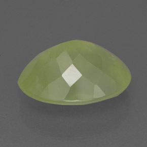 Prehnita verde natural de 9,26 ct, transparente, transparente / translúcido