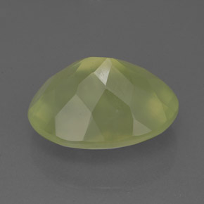 Prehnita verde natural de 10,52 ct, transparente, transparente / translúcido