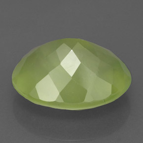 Prehnita verde natural de 9,44 ct, transparente, transparente / translúcido