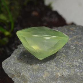 Prehnita verde natural de 4,79 ct, corte óvalo, translúcido