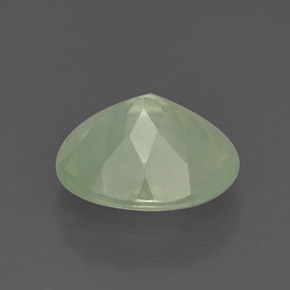 Prehnita verde natural de 4,71 ct, transparente, transparente / translúcido
