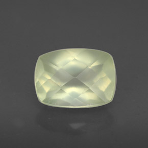 Prehnita verde natural de 1,60 ct, transparente, transparente / translúcido