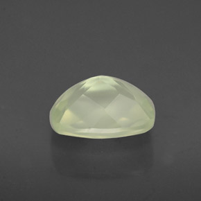 Prehnita verde natural de 1,60 ct, transparente, transparente / translúcido