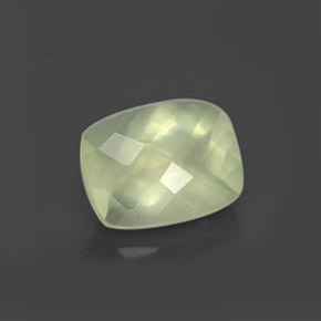 Prehnite Verde natural de 1.45 ct, Transparente, Transparente / Translúcido