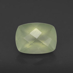 Prehnita verde natural de 1,43 ct, transparente, transparente / translúcido