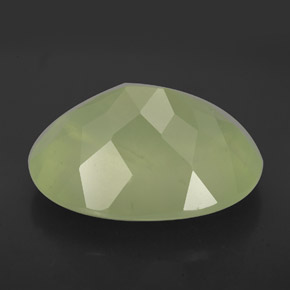 Prehnita verde natural de 9,40 ct, transparente, transparente / translúcido