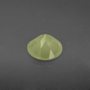 Prehnita verde natural de 1,75 ct, transparente, transparente / translúcido