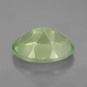 Prehnita verde natural de 5,97 ct, transparente, transparente / translúcido