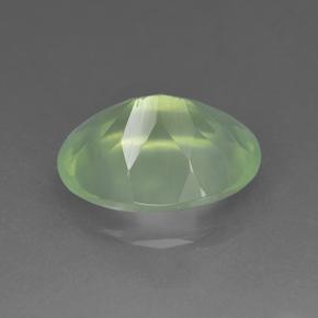Prehnita verde natural de 5,78 ct, corte óvalo, translúcido