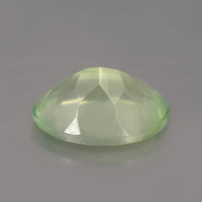 Prehnita verde natural de 5,76 ct, transparente, transparente / translúcido