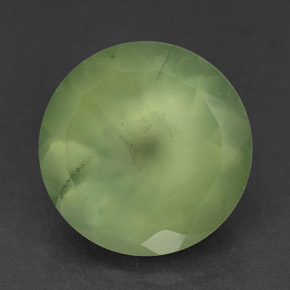 Prehnita verde natural de 9,45 ct, transparente, transparente / translúcido