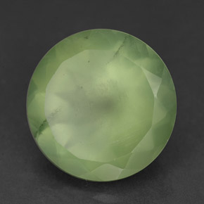 Prehnita verde natural de 9,45 ct, transparente, transparente / translúcido
