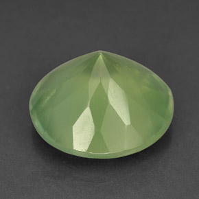 Prehnita verde natural de 9,45 ct, transparente, transparente / translúcido